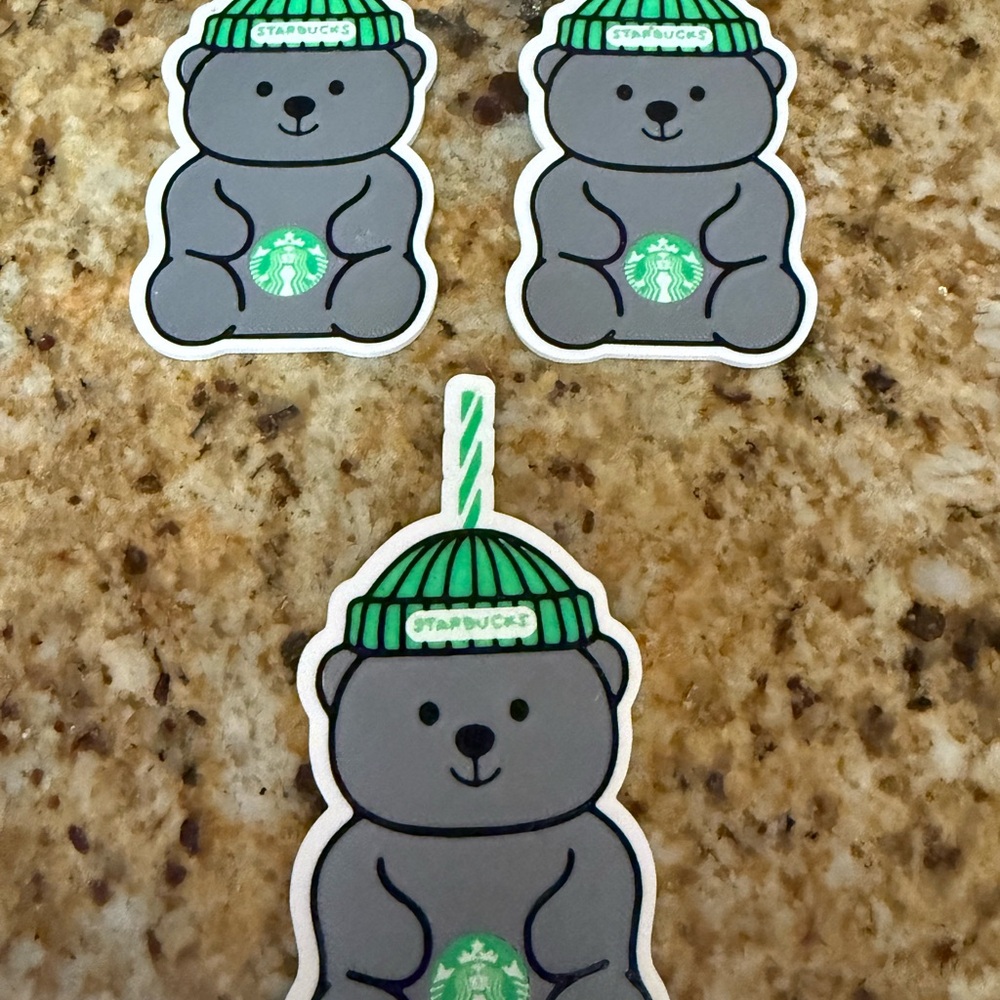 x3 bear ornaments $10 plus shipping, or keychain